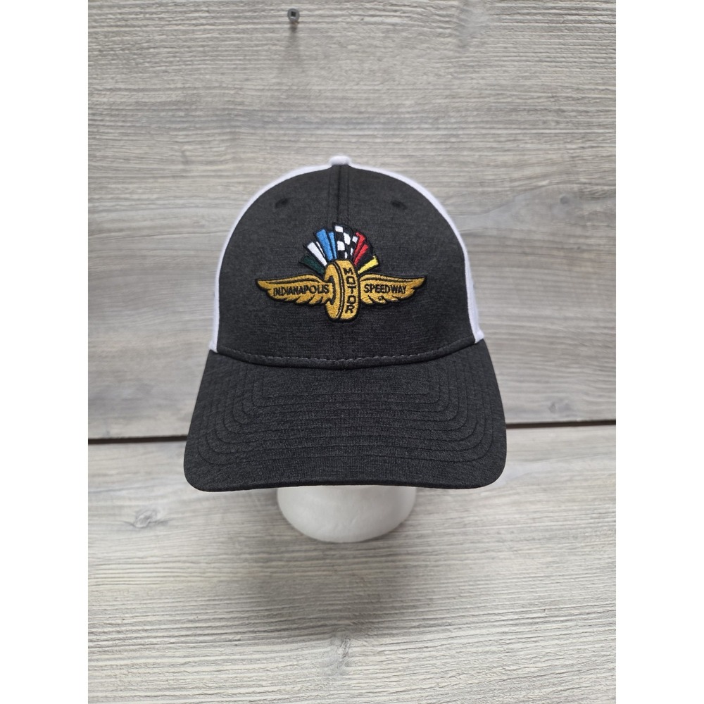 Indianapolis Motor Speedway Wing & Wheel 39Thirty Hat Heather Gray Large/XL H1